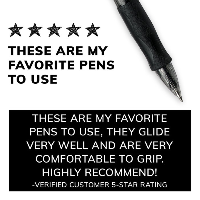 BIC Gelocity Original Blue Gel Pens, Medium Point (0.7mm), 2-Count Pack, Retractable Gel Pens With Comfortable Grip