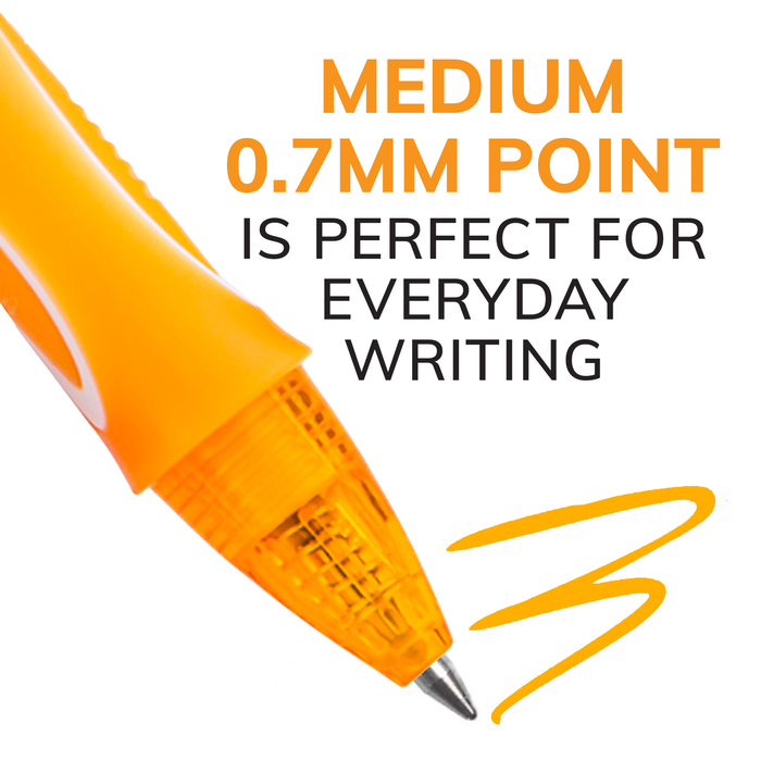 BIC Gelocity Quick Dry Ocean Themed Gel Pens, Medium Point (0.7mm), 8-Count Gel Pen Set, Colored Gel Pens for Note Taking and Journaling