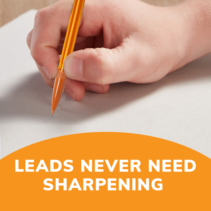 BIC Xtra-Sparkle Number 2 Mechanical Pencils With Erasers, Medium Point (0.7mm), 144-Count Pack, Cute Mechanical Pencils for Girls, Boys and Adults