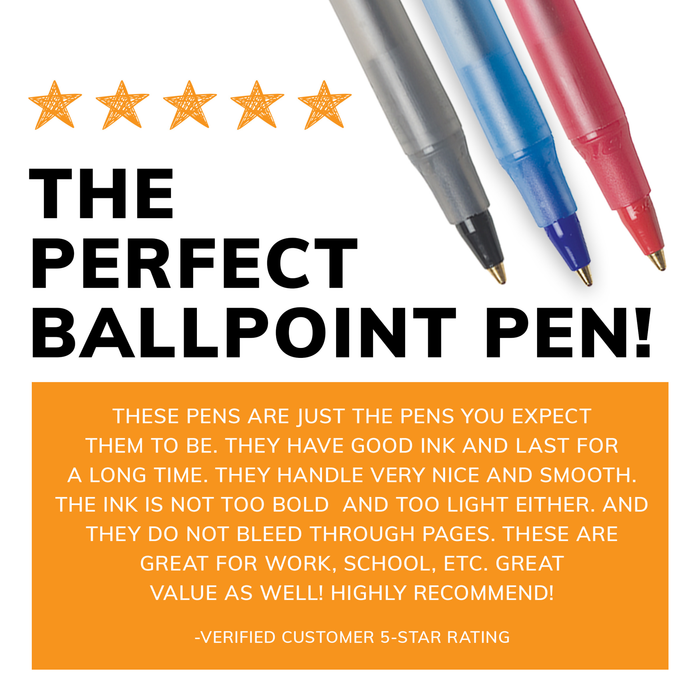 BIC Round Stic Xtra Life Assorted Ink Ballpoint Pens, Medium Point (1.0mm), 60-Count Pack of Bulk Pens, Flexible Round Barrel for Comfortable Writing, No. 1 Selling Ballpoint Pens