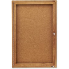 Quartet Enclosed Bulletin Board for Indoor Use