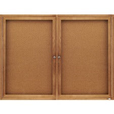 Quartet Enclosed Bulletin Board for Indoor Use