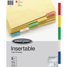 Wilson Jones Insertable Tab Dividers