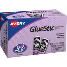 Avery Glue Stic Disappearing Purple Color