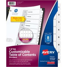 Avery Ready Index Classic Tab Binder Dividers