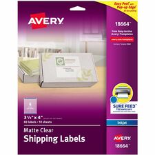 Avery Easy Peel Inkjet Printer Mailing Labels