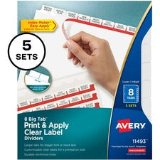 Avery Big Tab Index Maker Index Divider