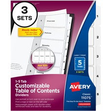 Avery Ready Index Classic Tab Binder Dividers