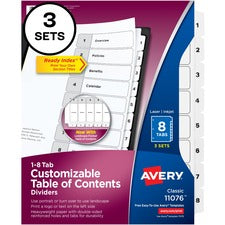 Avery Ready Index Classic Tab Binder Dividers