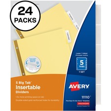 Avery Big Tab Insertable Dividers