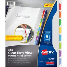 Avery Easy View Plastic Dividers