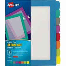 Avery Ultralast Big Tab Plastic Dividers