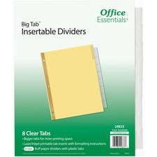 Avery Office Essentials Big Tab Insertable Dividers