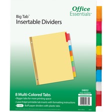 Avery Office Essentials Big Tab Insertable Dividers