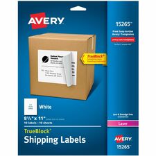 Avery Easy Peel White Shipping Labels