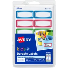 Avery Kids Gear Durable Labels