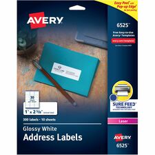 Avery Easy Peel Glossy Address Labels