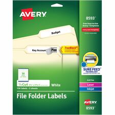 Avery TrueBlock File Folder Labels