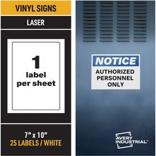 Avery Adhesive Printable Vinyl Signs