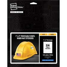 Avery Printable Hard Hat/Helmet Vinyl Stickers