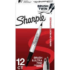 Sharpie Brush Twin Permanent Markers