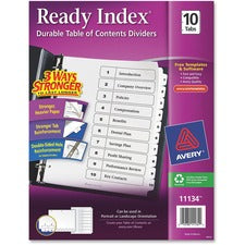 Avery Ready Index Classic Tab Binder Dividers