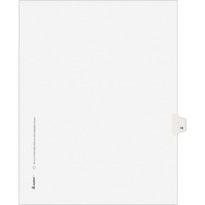 Avery Individual Legal Exhibit Dividers