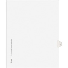 Avery Individual Legal Exhibit Dividers