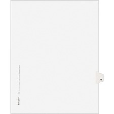 Avery Individual Legal Exhibit Dividers