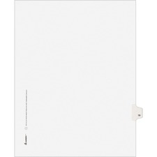 Avery Individual Legal Exhibit Dividers