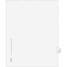 Avery Individual Legal Exhibit Dividers