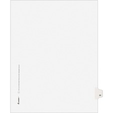 Avery Individual Legal Exhibit Dividers