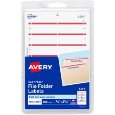 Avery Permanent File Folder Labels