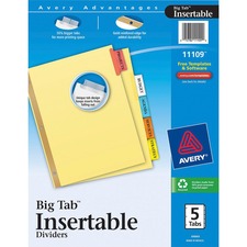 Avery Big Tab Insertable Dividers