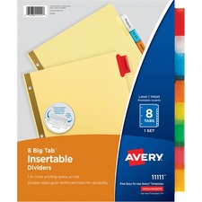 Avery Big Tab Insertable Dividers