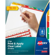 Avery Index Maker Index Divider