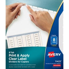 Avery Print & Apply Clear Label Dividers