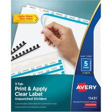 Avery Print & Apply Label Unpunched Dividers