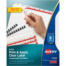 Avery Print & Apply Label Unpunched Dividers