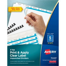 Avery Print & Apply Label Unpunched Dividers