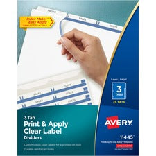 Avery Print & Apply Clear Label Dividers