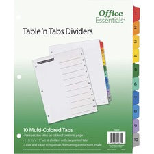 Avery Table 'N Tabs Numeric Dividers