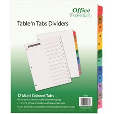 Avery Table 'N Tabs Numeric Dividers