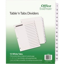 Avery Table 'N Tabs Numeric Dividers