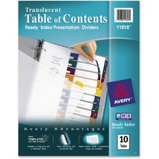 Avery Ready Index Customizable TOC Binder Dividers