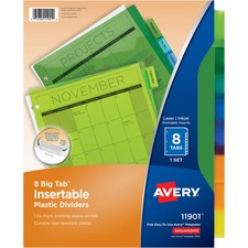 Avery Big Tab Insertable Plastic Dividers