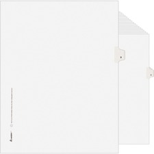 Avery Individual Legal Exhibit Dividers