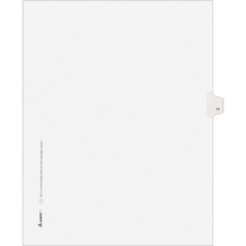 Avery Individual Legal Exhibit Dividers