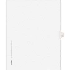 Avery Individual Legal Exhibit Dividers