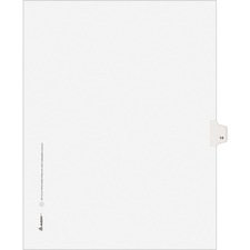 Avery Individual Legal Exhibit Dividers